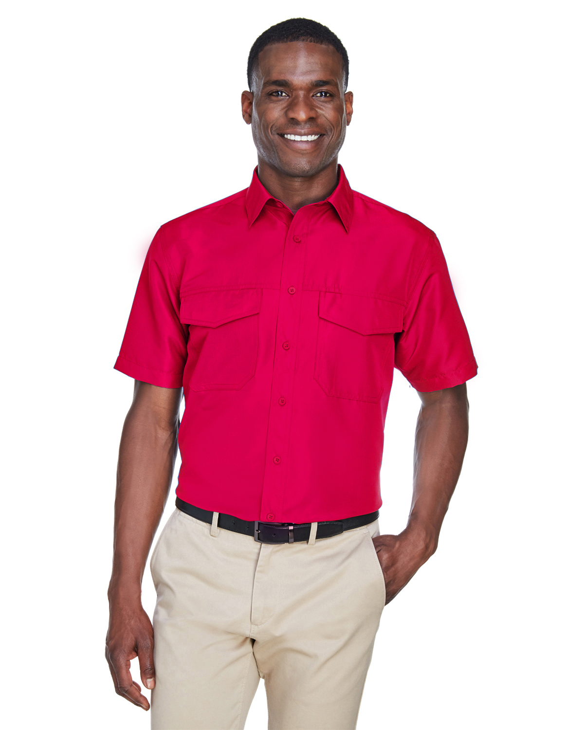 Harriton M580 Men's Key West Short-Sleeve Performance Staff Shirt