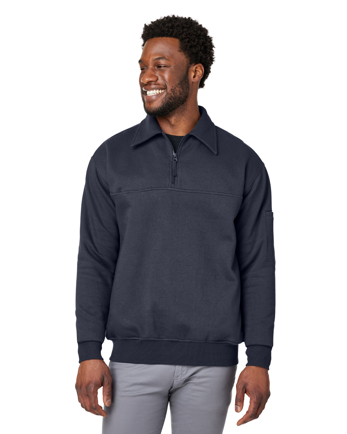 Harriton M712 Men's ClimaBloc Heavyweight Tactical Quarter-Zip
