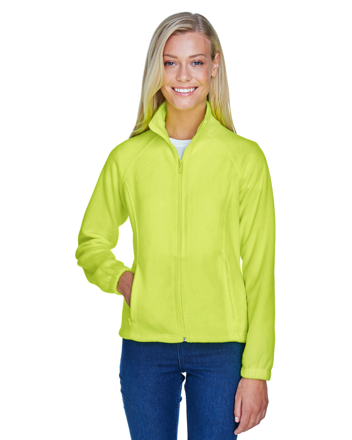Harriton M990W Women's 8 oz. Full-Zip Fleece