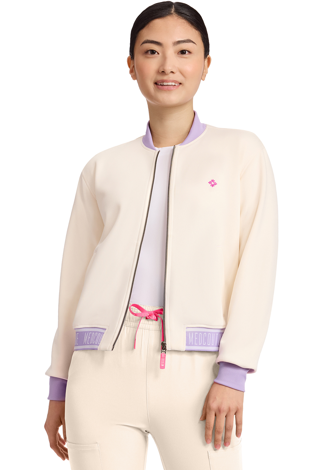Med Couture 304 Women's 2-Pocket Bomber Jacket