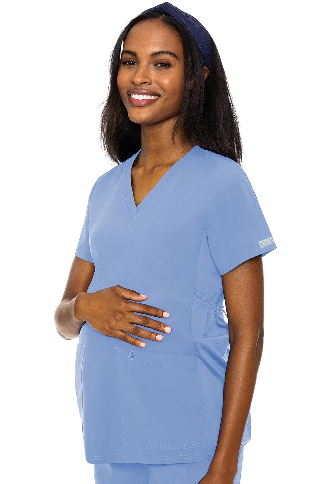 Med Couture 628 Women's 2-Pocket V-Neck Maternity Top