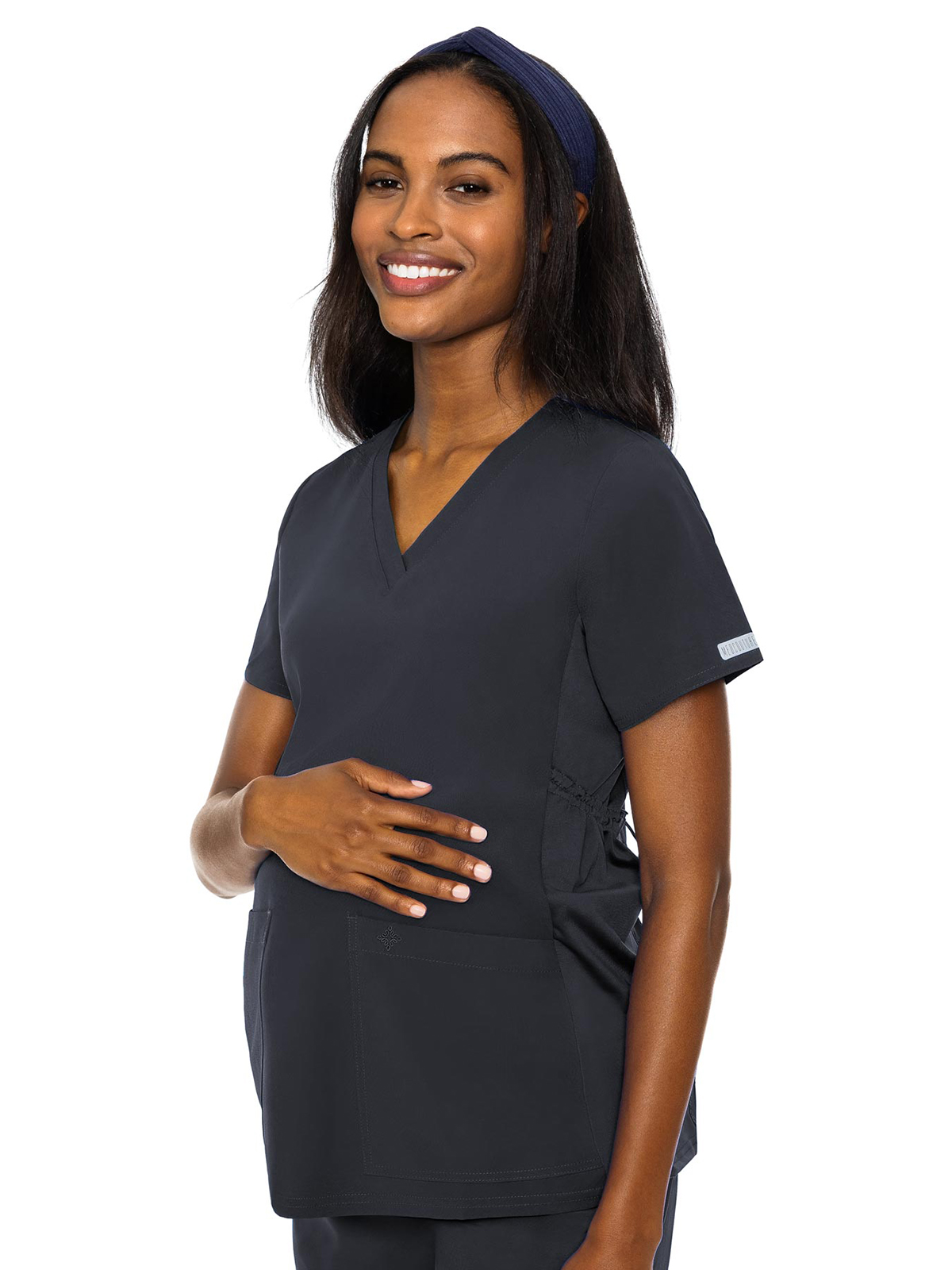 Med Couture 8459 Women's 2-Pocket Maternity V-Neck Top