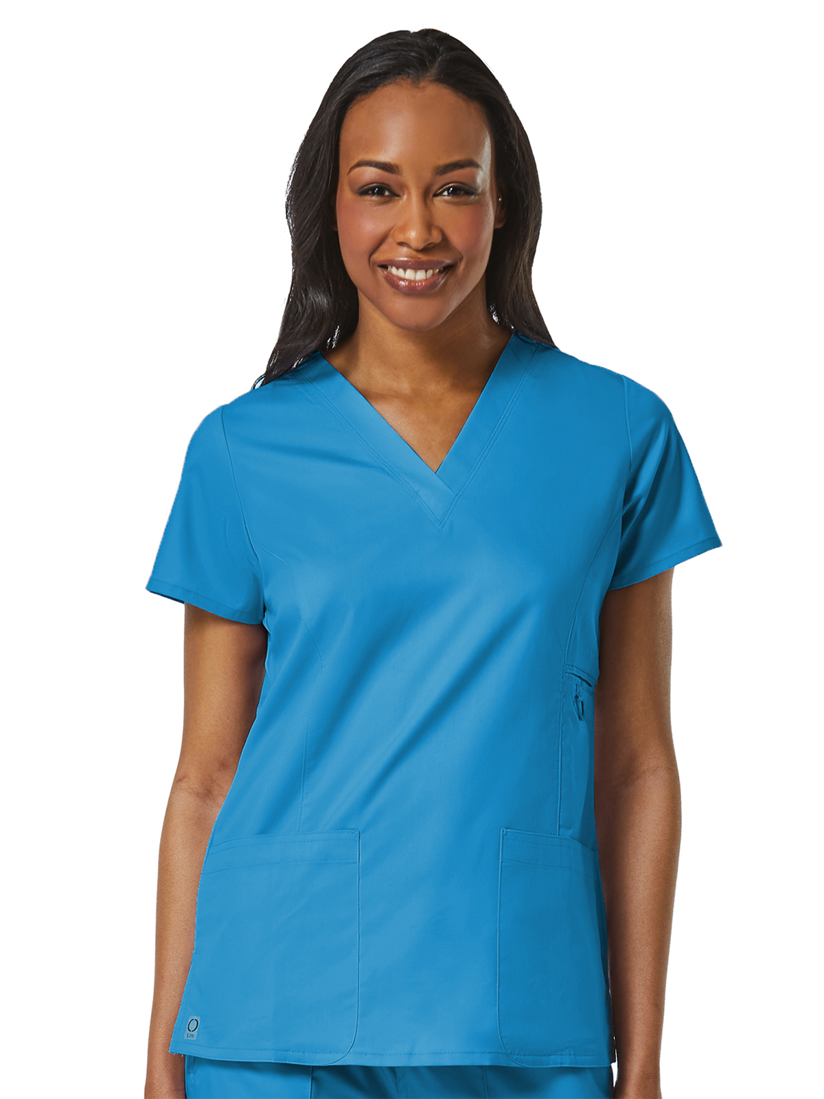 Maevn 1708 Women's Four-Pocket V-Neck Top