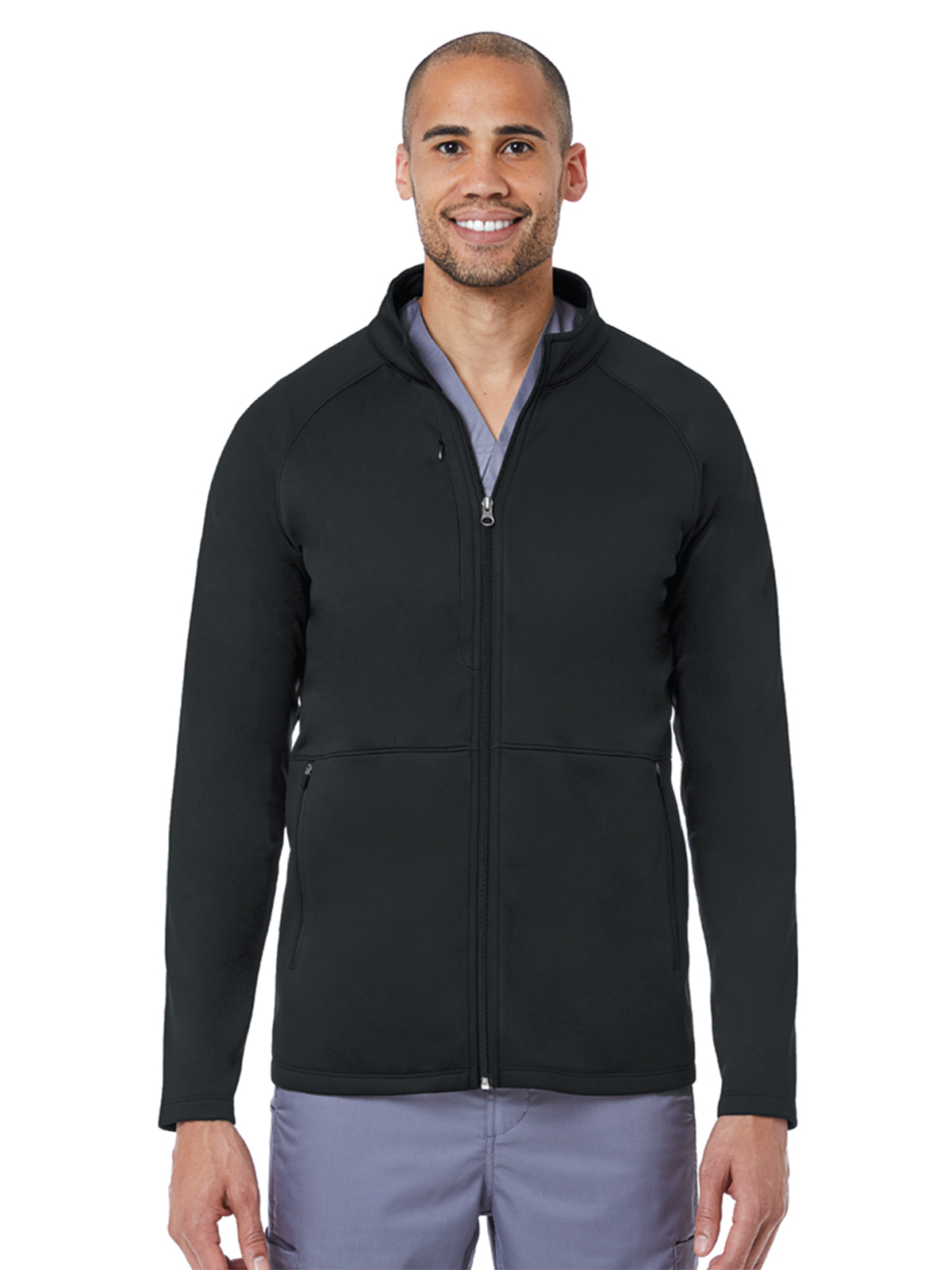 Maevn 3814 Men's Three-Pocket Bonded Fleece Jacket