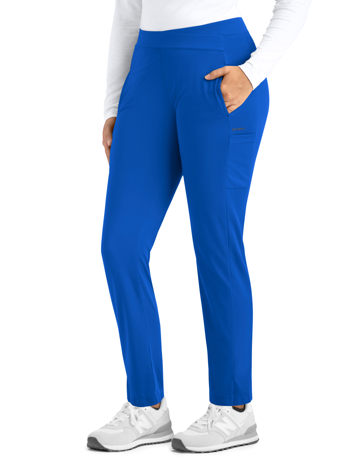 Maevn 60301 Women's Four-Pocket Wrapped Waist Tapered Pant