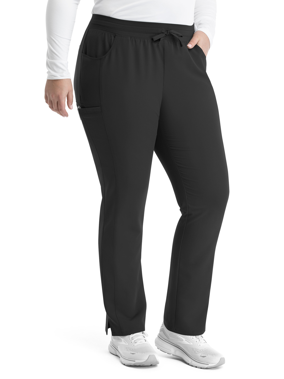 Maevn 6901 Women's Five-Pocket Mid Rise Pull-On Pant