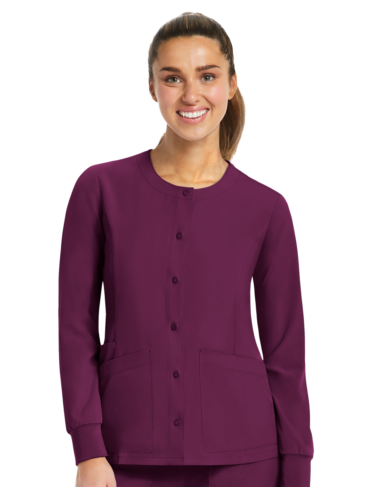 Maevn 7510 Women's Three-Pocket Round Neck Jacket