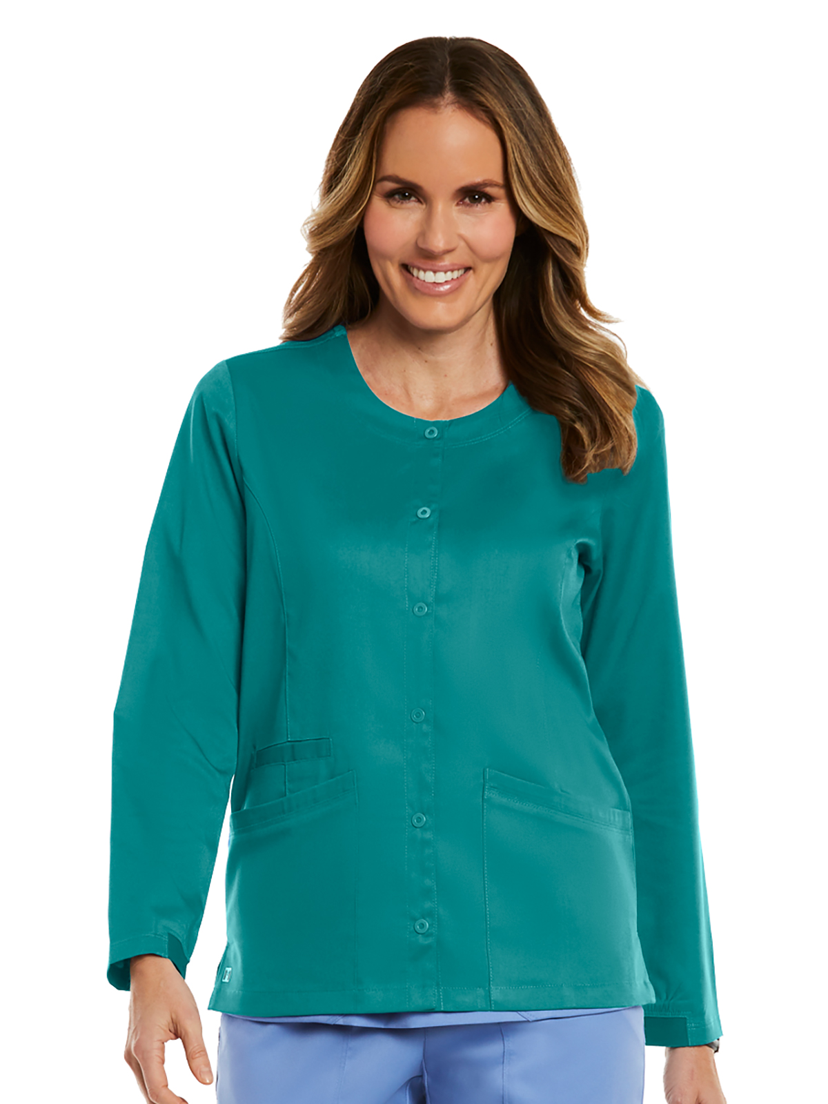 Maevn 7701 Women's Three-Pocket Round Neck Jacket