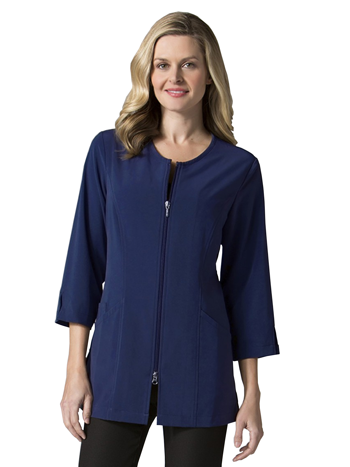 Maevn 8803 Women's Three-Pocket 3/4 Sleeve Jacket