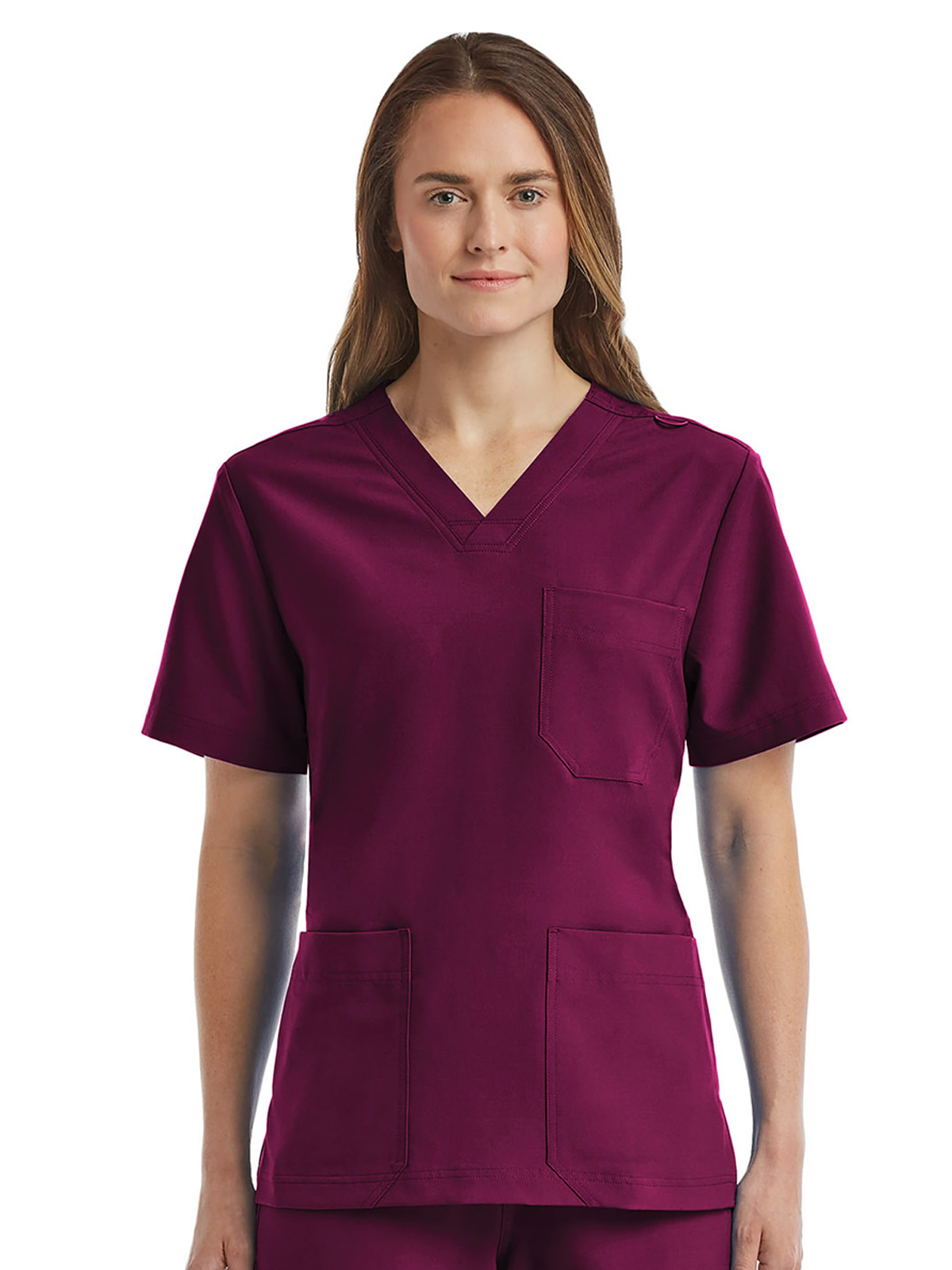 ScrubJoy SJ503 Unisex Three-Pocket V-Neck Top