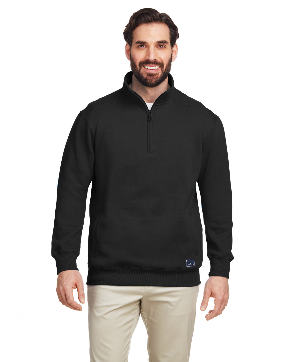 Nautica N17176 Men's Anchor Quarter-Zip Pullover
