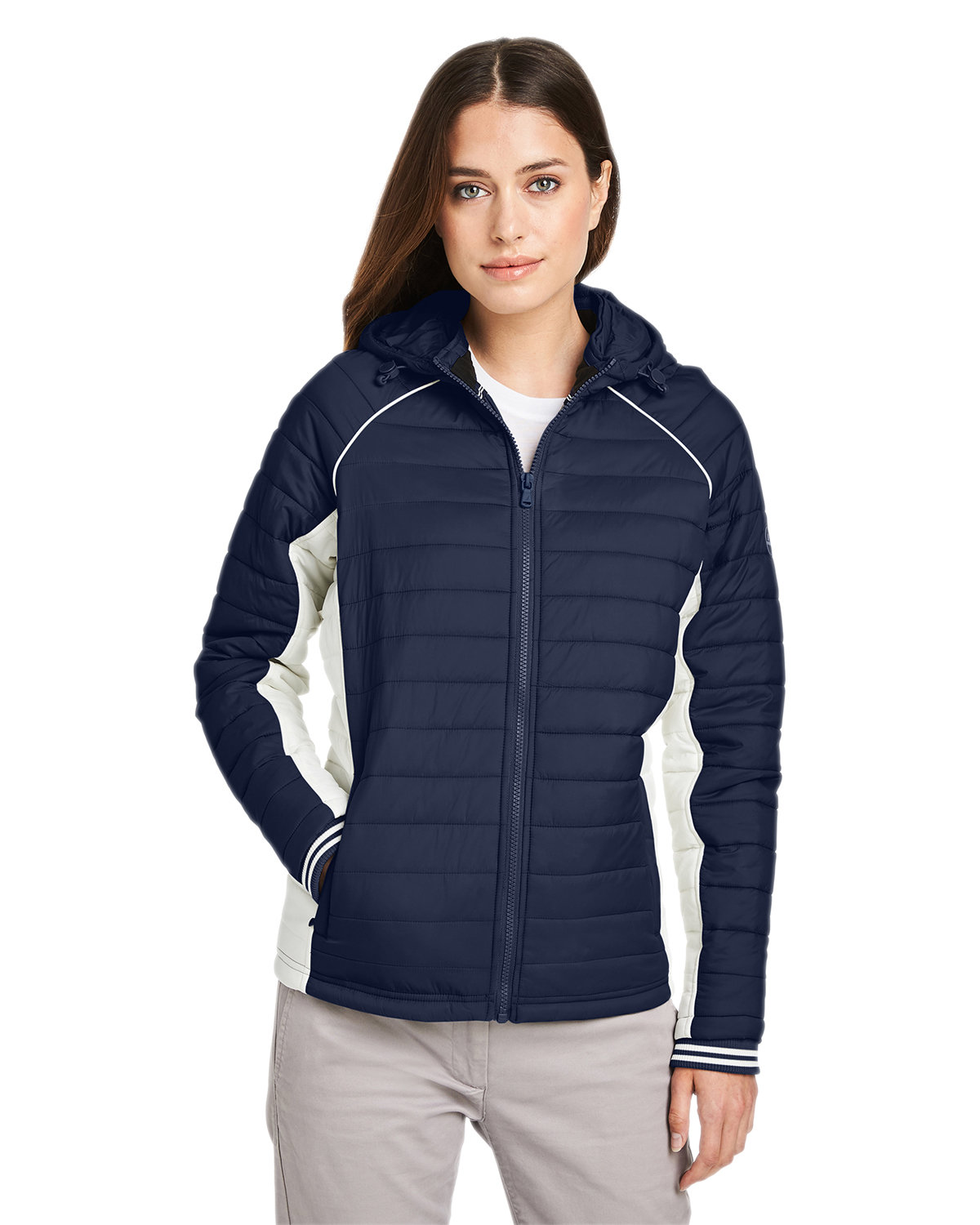 Nautica N17187 Women's Nautical Mile Puffer Packable Jacket