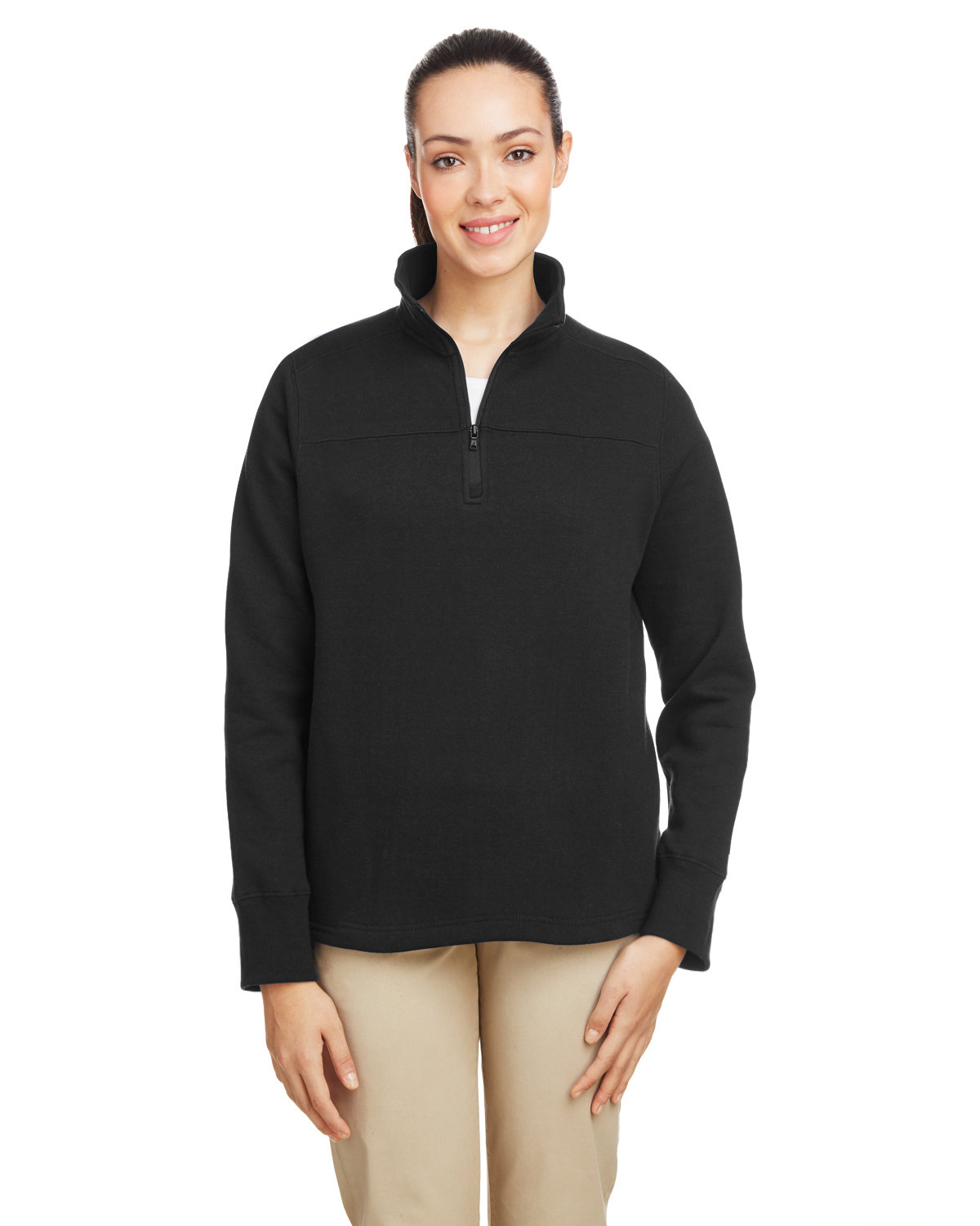 Nautica N17397 Women's Anchor Quarter-Zip Pullover