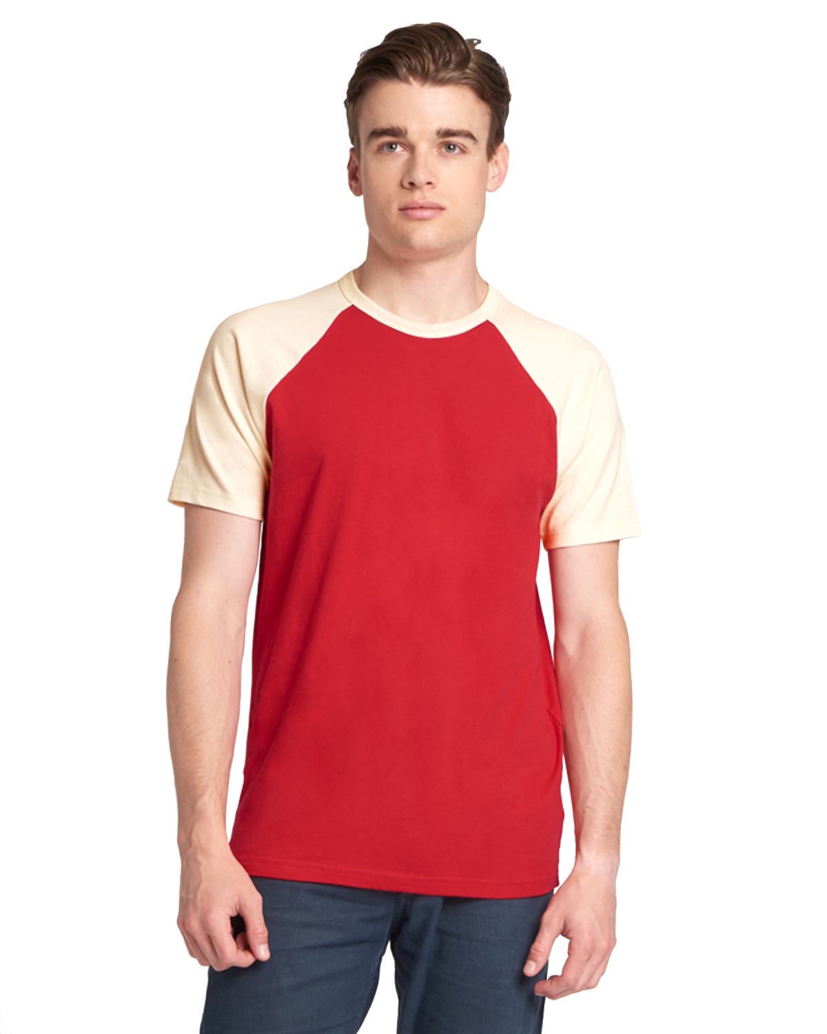 Next Level Apparel N3650 Unisex Raglan Short-Sleeve T-Shirt