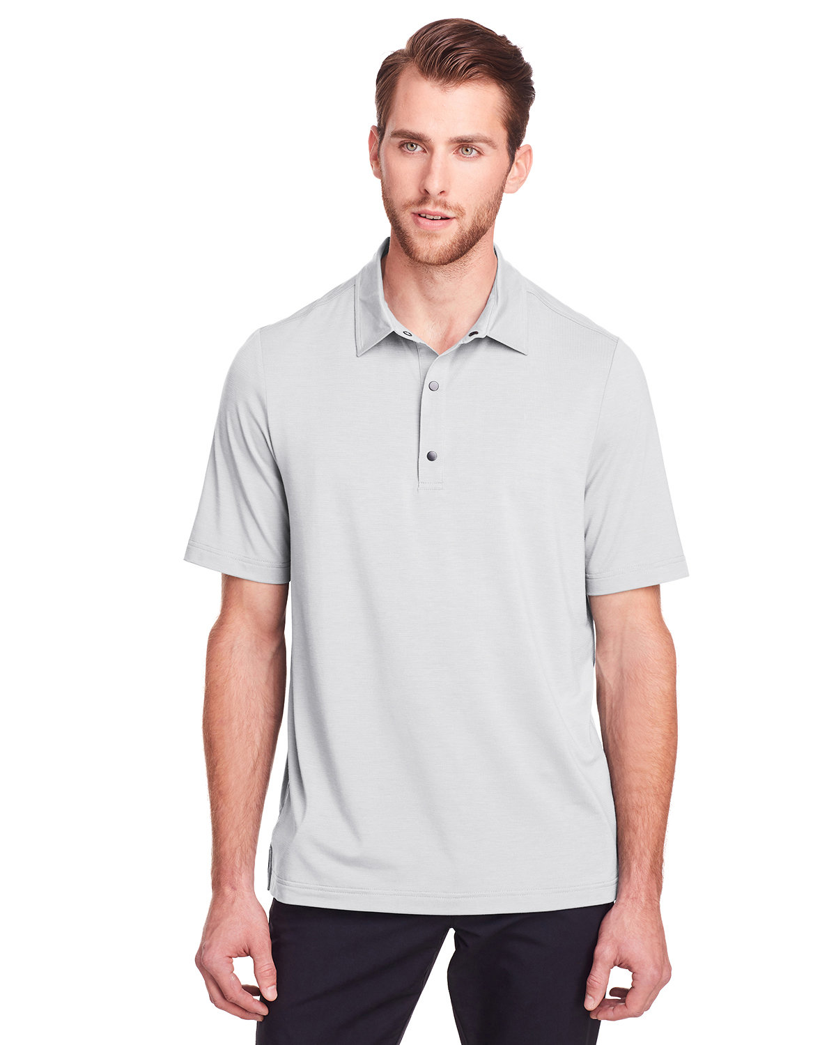 North End NE100 Men's JAQ Snap-Up Stretch Performance Polo
