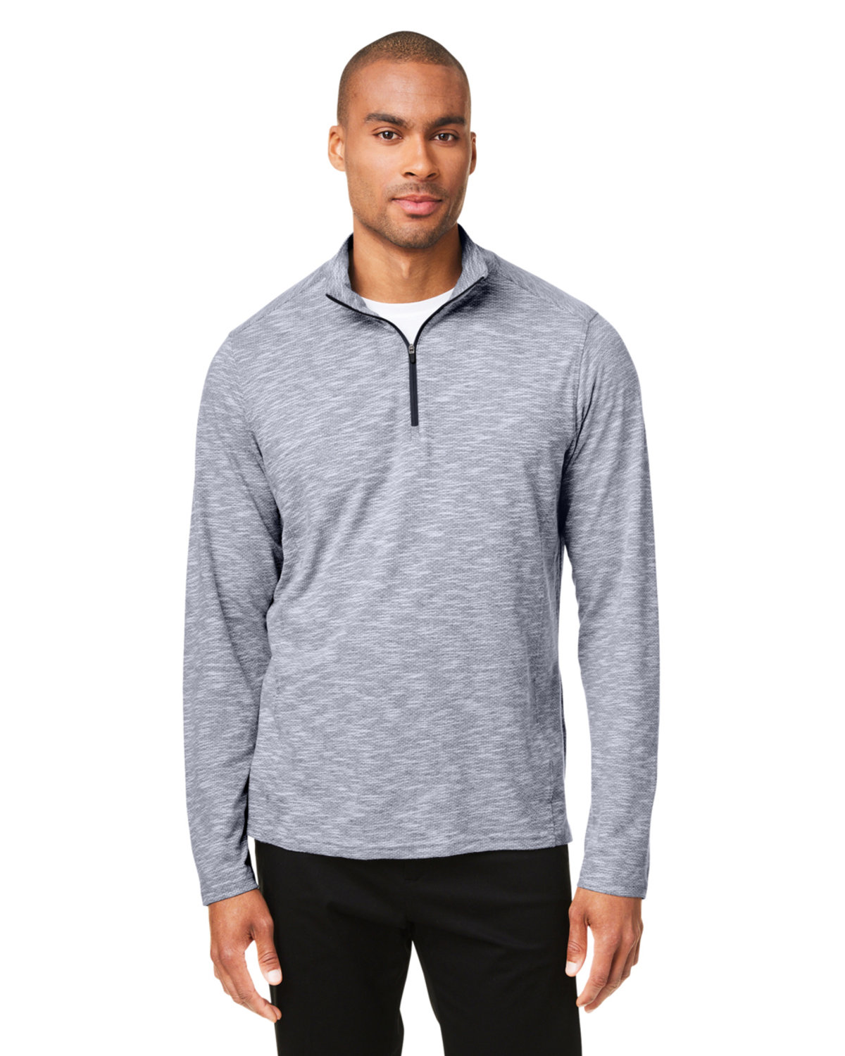 North End NE415 Men's Eclipse Jacquard Quarter-Zip