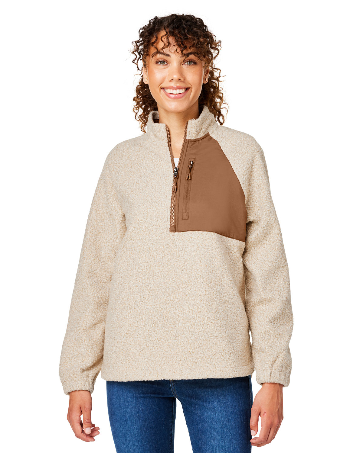 North End NE713W Women's Aura Sweater Fleece Quarter-Zip