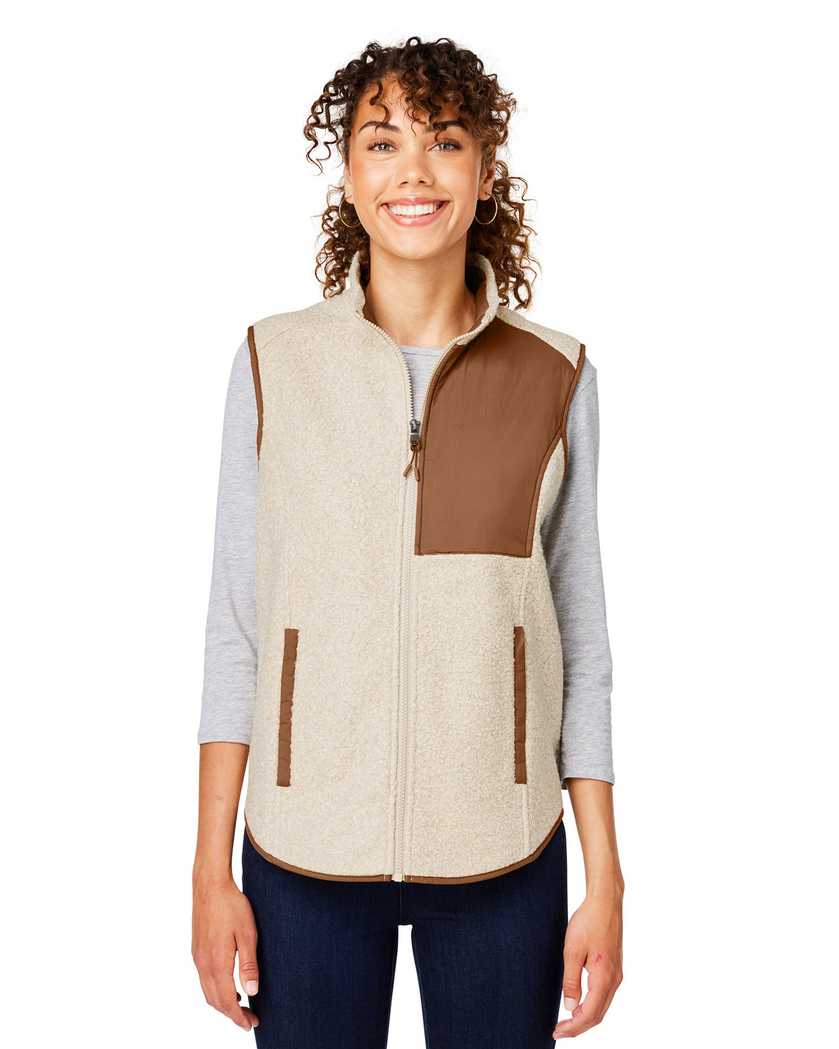 North End NE714W Women's Aura Sweater Fleece Vest