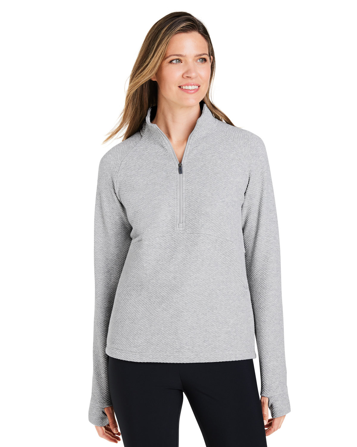 North End NE725W Women's Spirit Textured Quarter-Zip