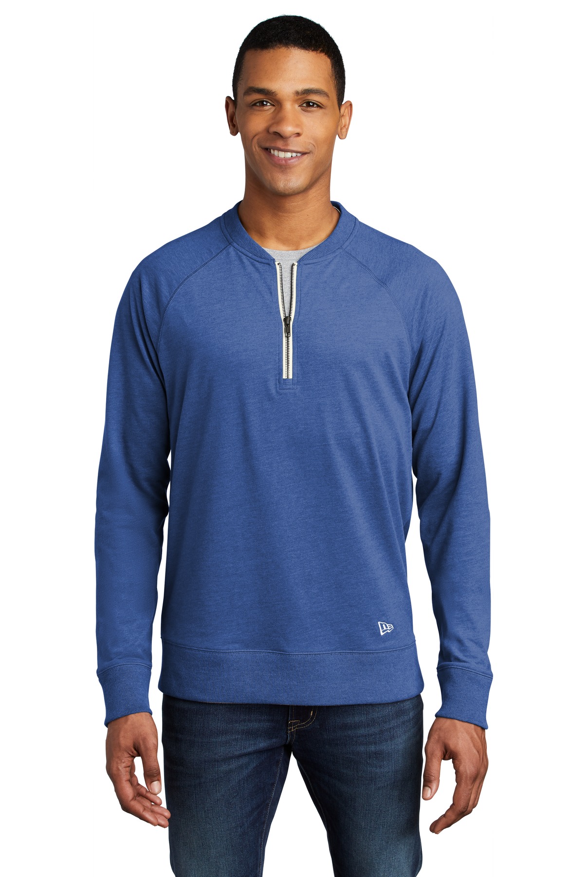 New Era Sueded Cotton Blend 1/4-Zip Pullover NEA123