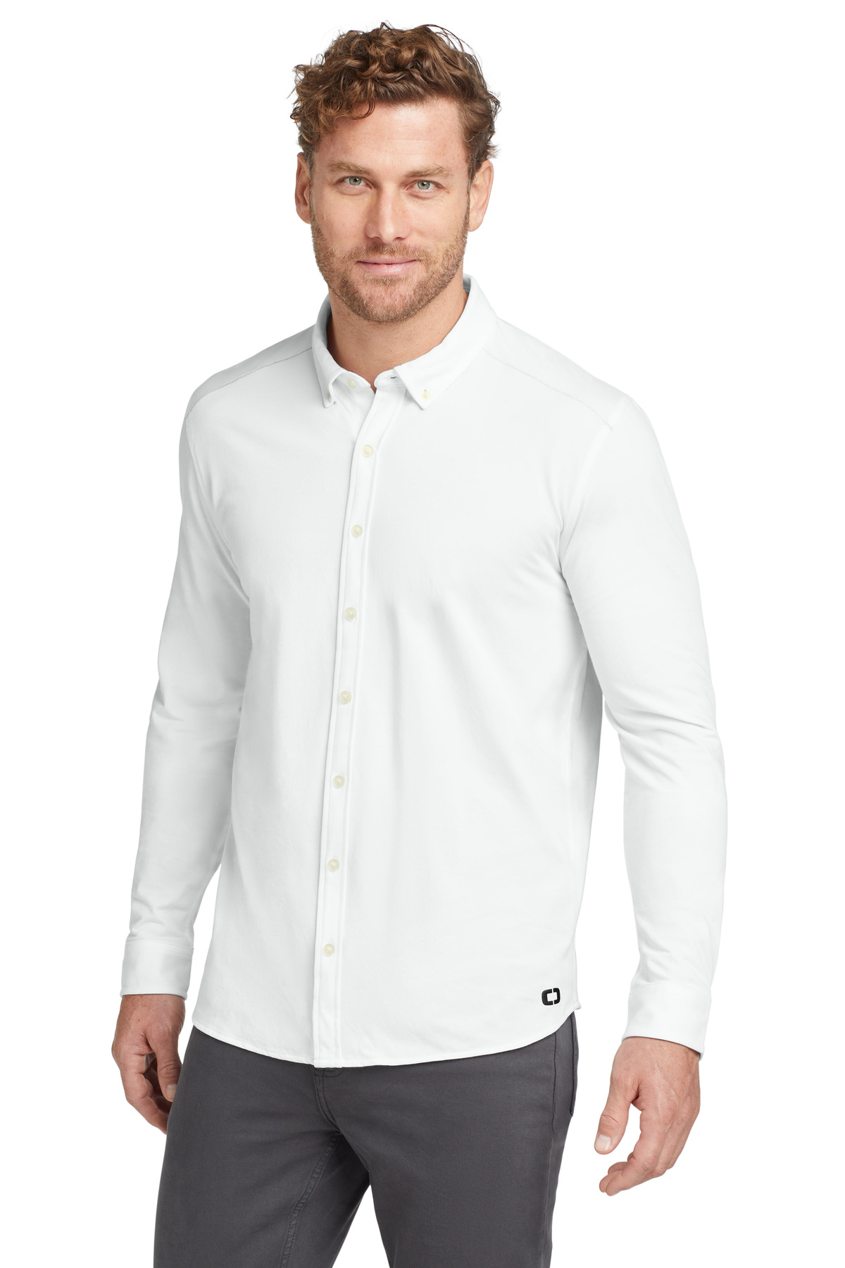 OGIO Code Stretch Long Sleeve Button-Up. OG145