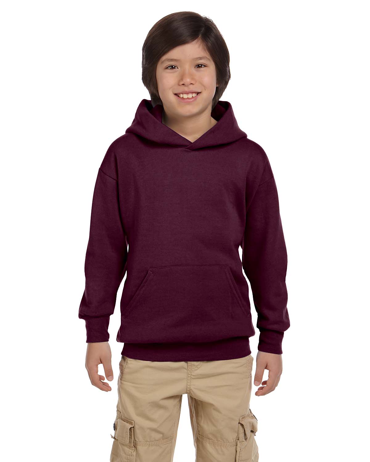 Hanes P473 Youth 7.8 oz. EcoSmart 50/50 Pullover Hooded Sweatshirt