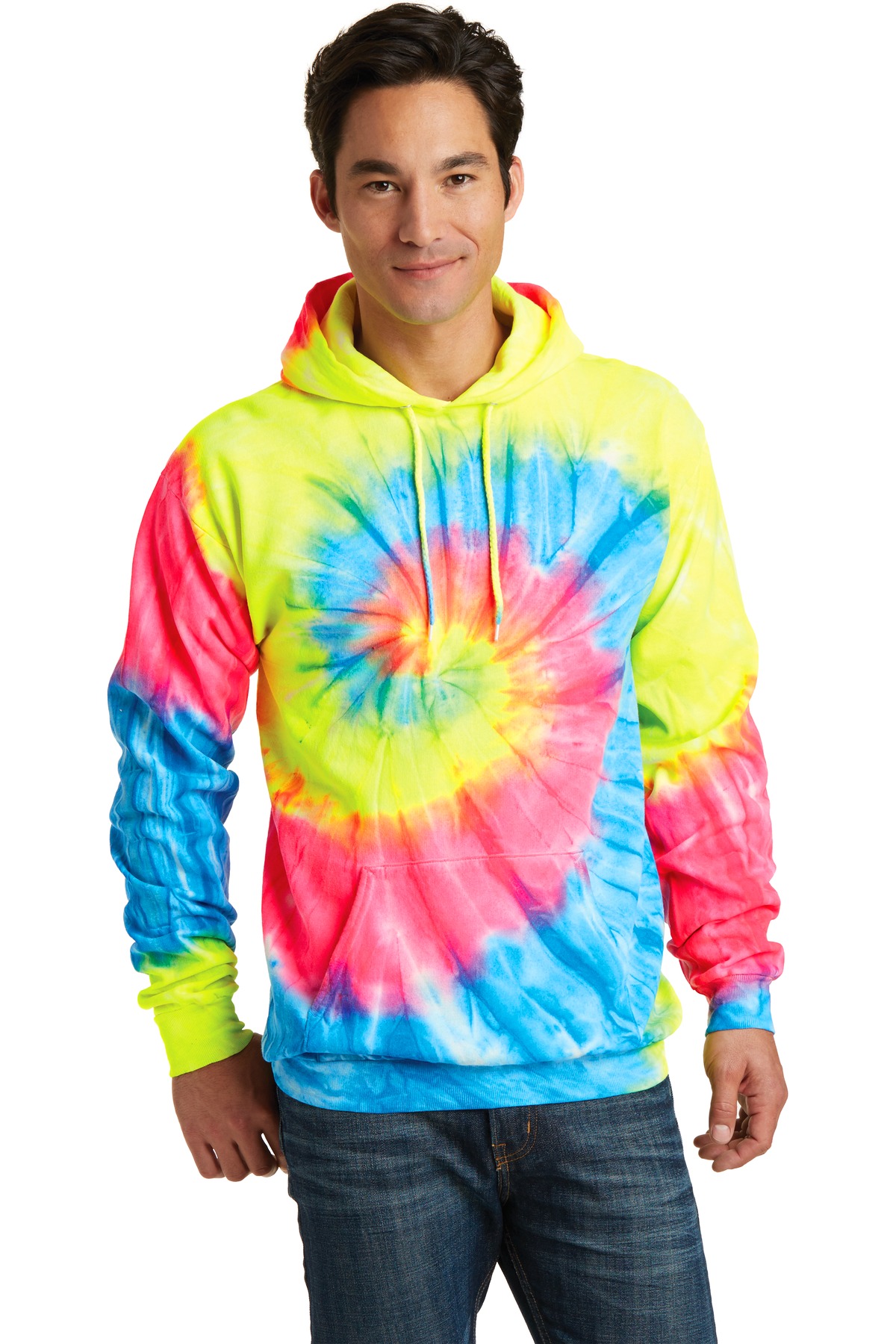 Port & Company PC146 Tie-Dye Pullover Hooded Sweatshirt
