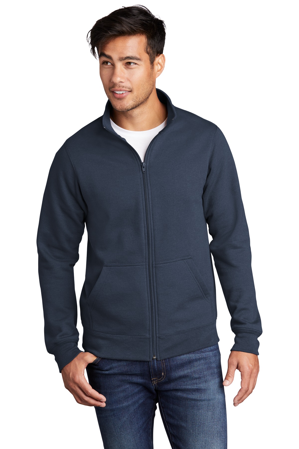 Port & Company PC78FZ Core Fleece Cadet Full-Zip Sweatshirt