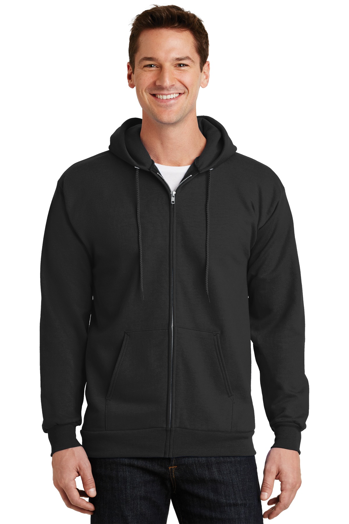 Port & Company PC90ZH Essential Fleece Full-Zip Hooded Sweatshirt