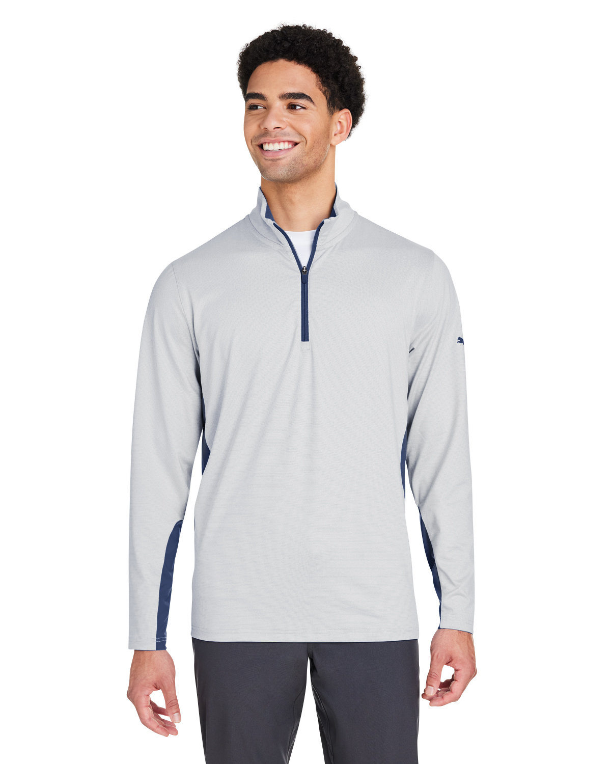 Puma Golf PG410 Men's Mesa Stripe Quarter-Zip