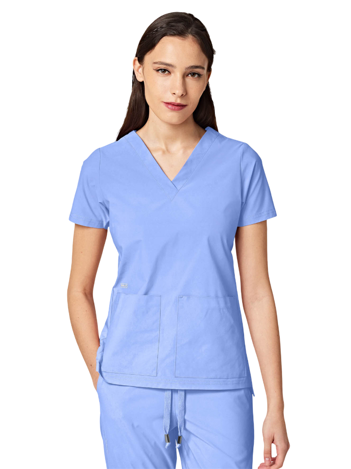Parkley 1001 Women's Two-Pocket CRESSY V-Neck Top