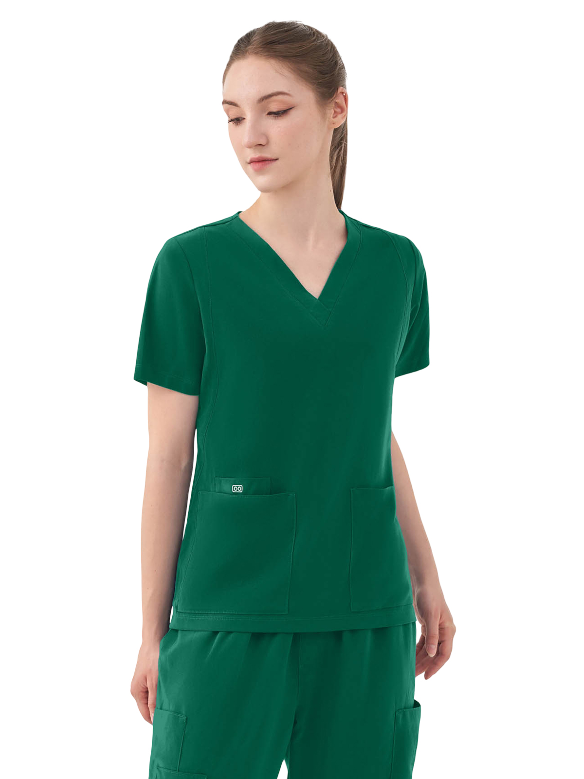 Parkley 1028 Women's Five-Pocket AURORA V-Neck Top