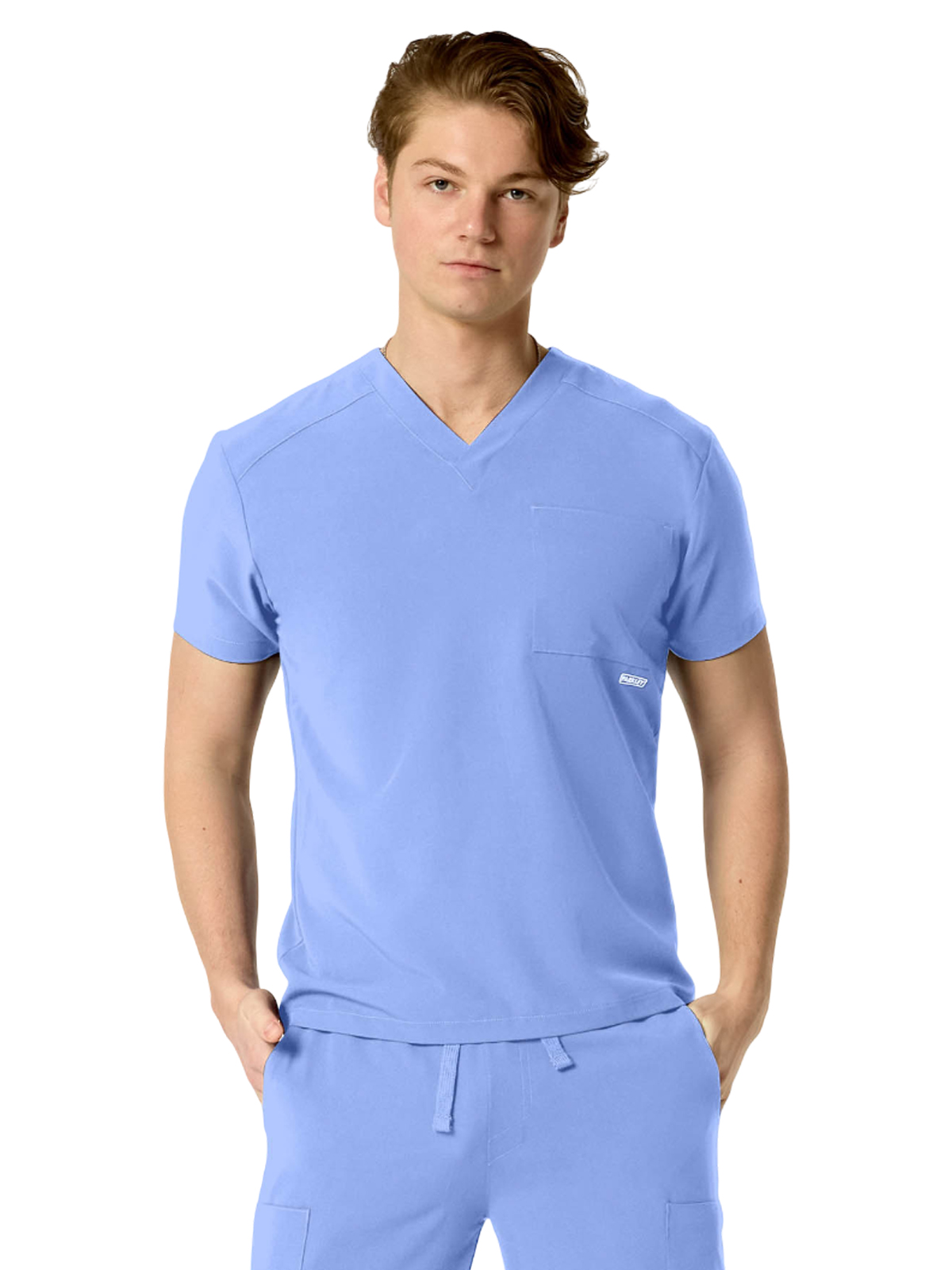 Parkley 1501 Men's One-Pocket SANTIAGO Basic V-Neck Top