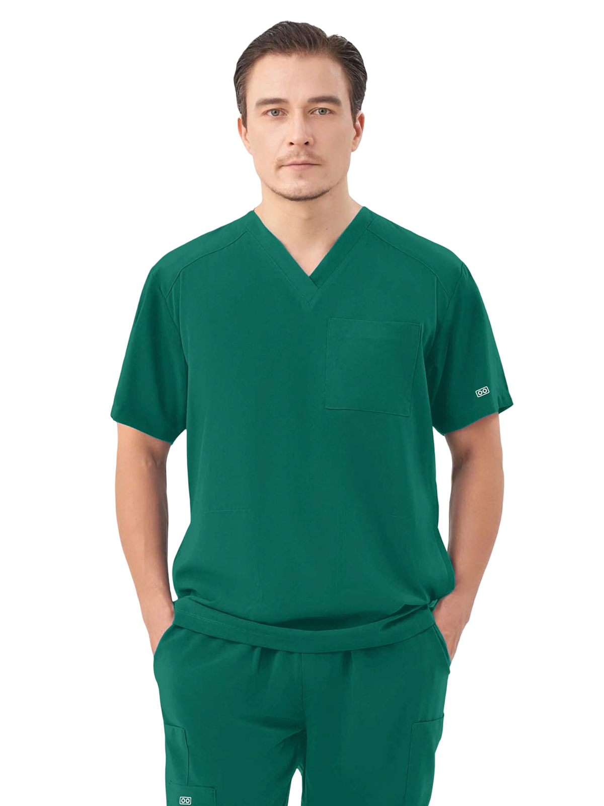 Parkley 1538 Men's Three-Pocket RYDER V-Neck Scrub Top