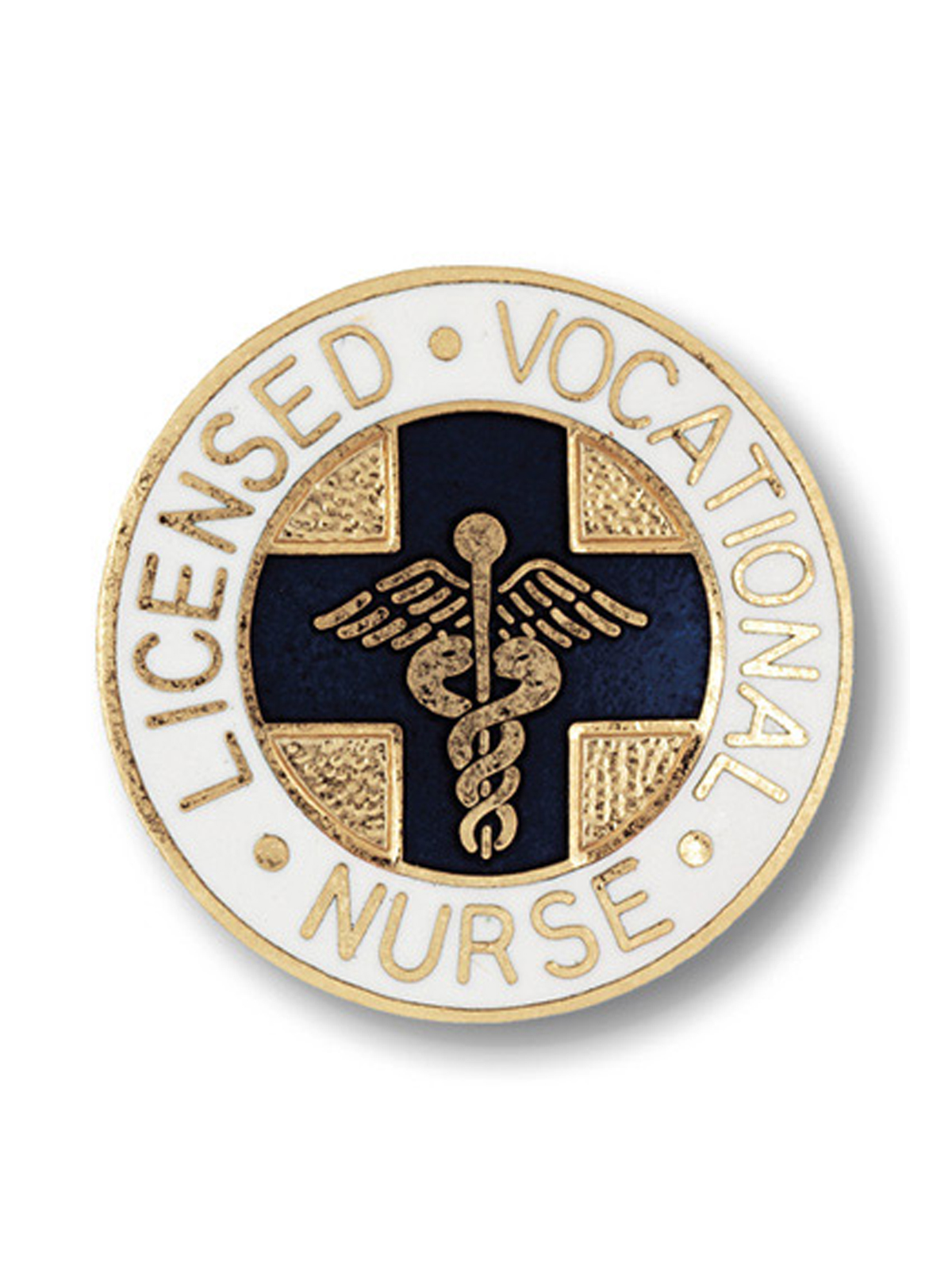 Prestige Medical 1032 Licensed Vocational Nurse Cloisonne Pin (CA & TX Only)