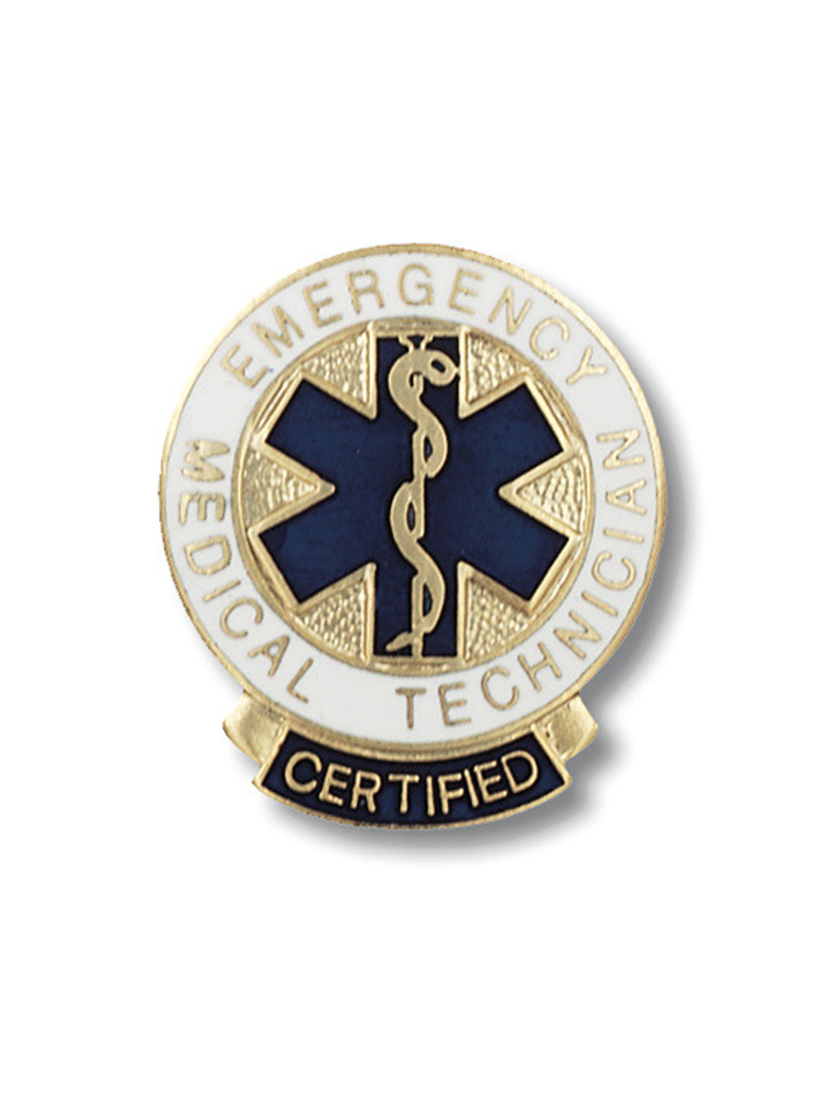 Prestige Medical 1087 Certified Emergency Medical Technician Cloisonne Pin
