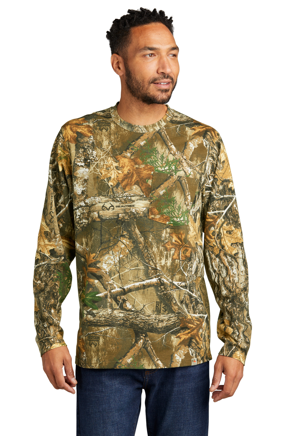 Russell Outdoors RU100LSP Realtree Long Sleeve Pocket Tee