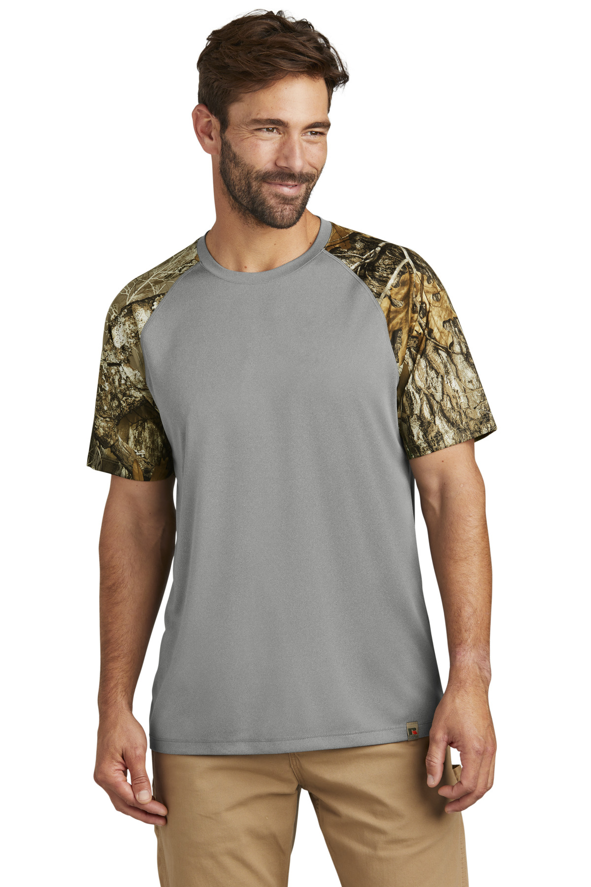 Russell Outdoors RU151 Realtree Colorblock Performance Tee