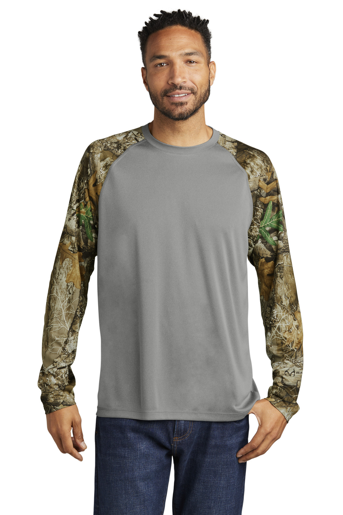 Russell Outdoors RU151LS Realtree Colorblock Performance Long Sleeve Tee