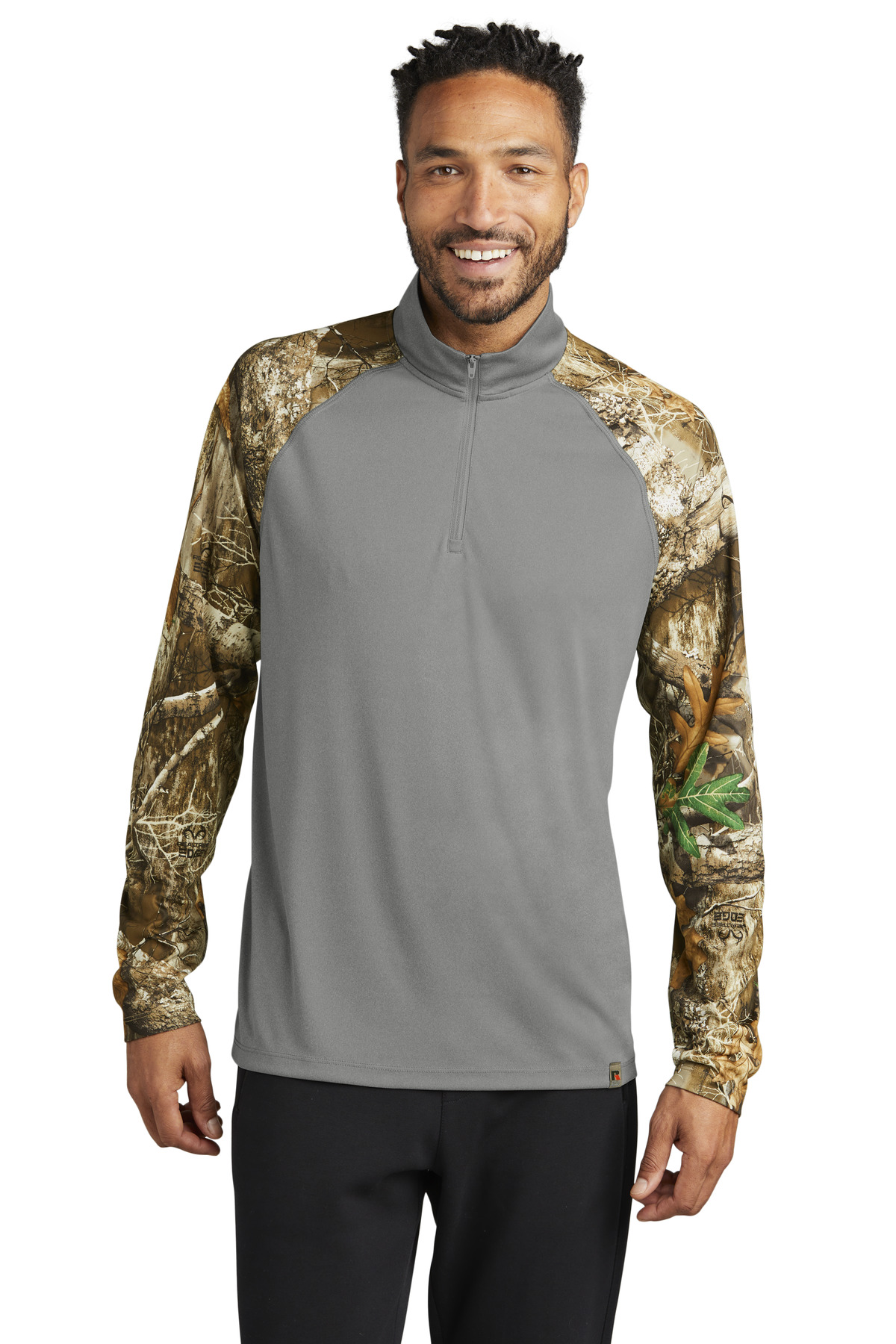Russell Outdoors RU152 Realtree Colorblock Performance 1/4-Zip