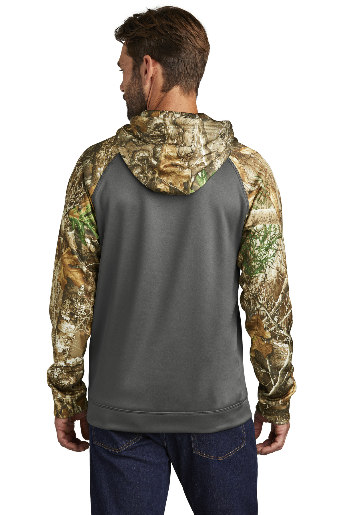 Russell Outdoors RU451 Realtree Performance Colorblock Pullover Hoodie