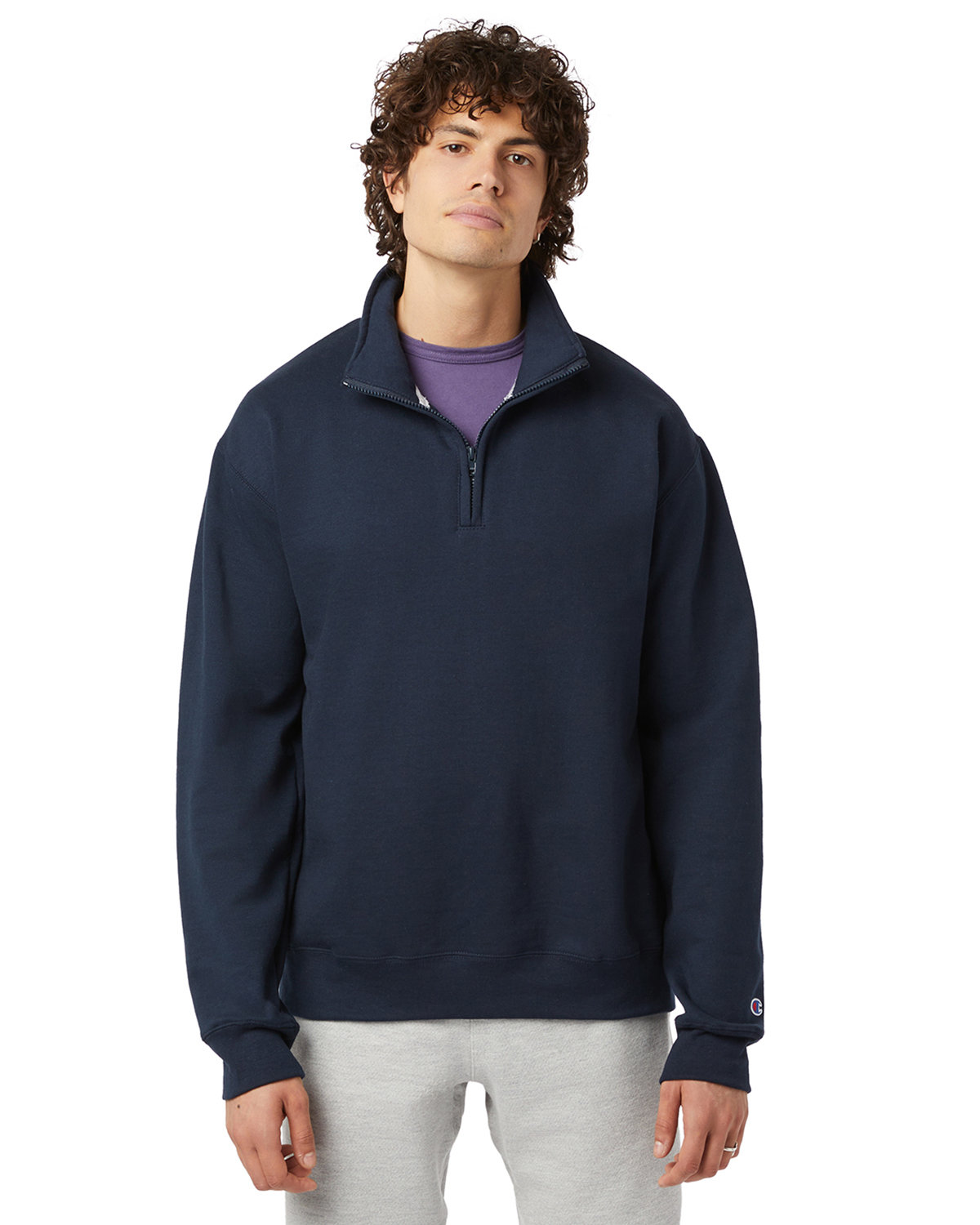 Champion S450 Unisex Powerblend Quarter-Zip Pullover