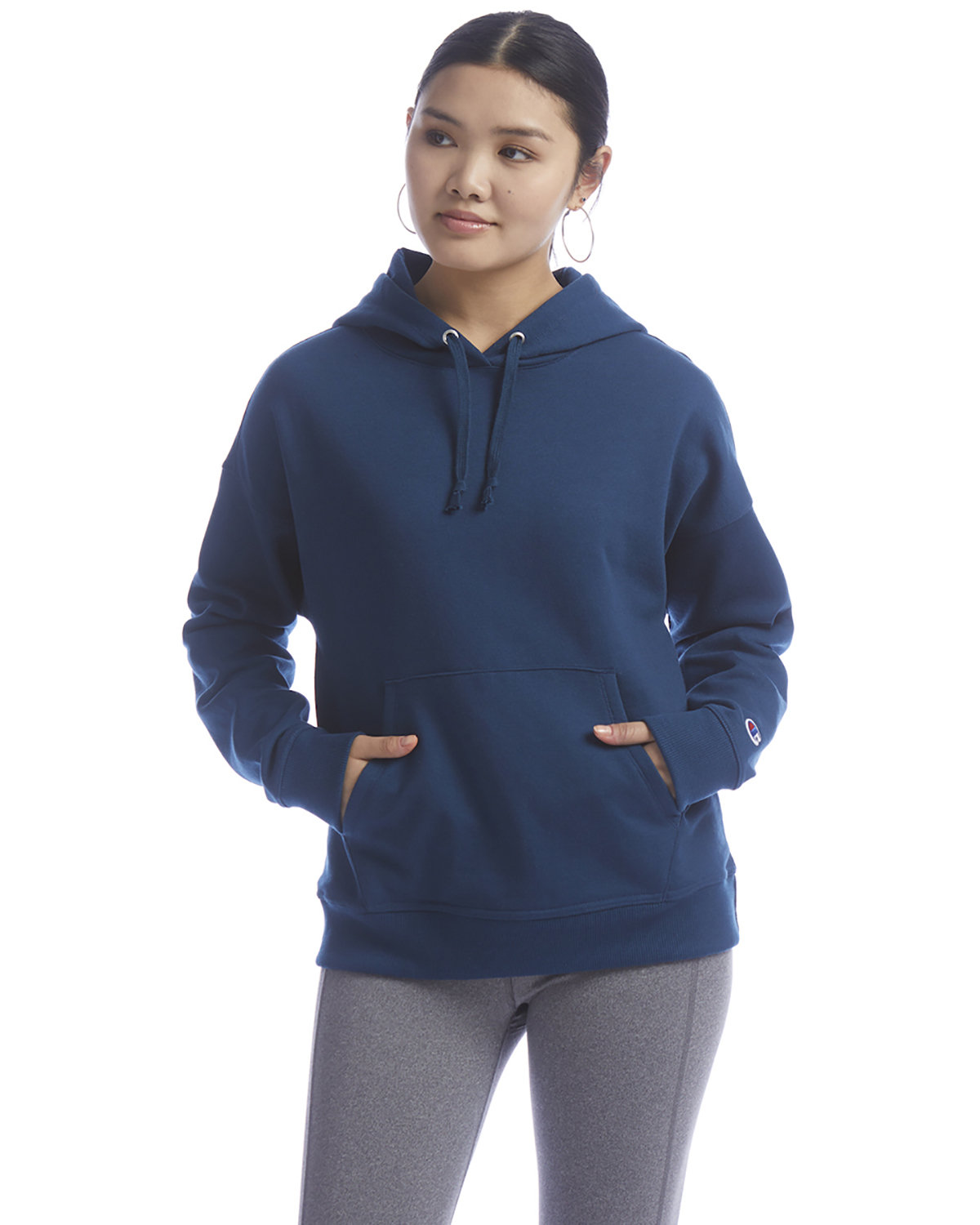 Champion S760 Women's PowerBlend Relaxed Hooded Sweatshirt