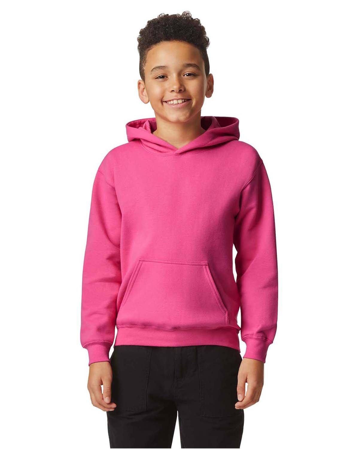 Gildan SF500B Youth Softstyle Midweight Fleece Hooded Sweatshirt