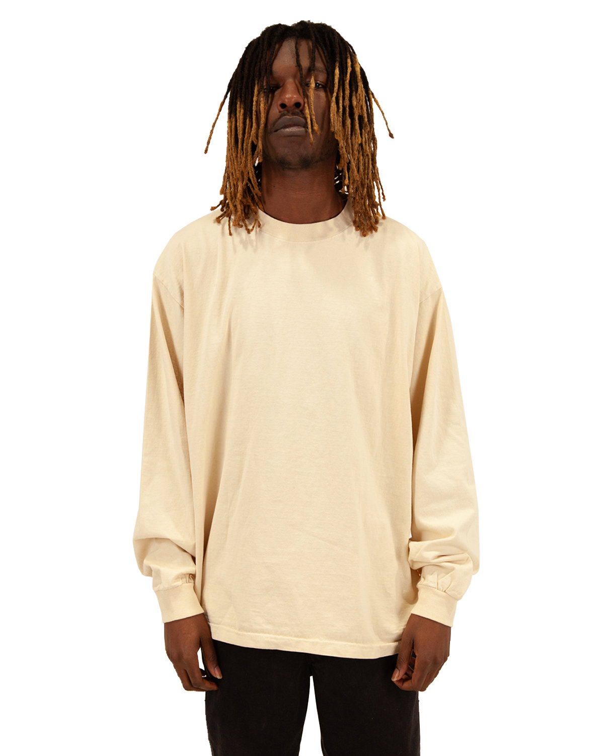 Shaka Wear SHGDLS Men's Garment Dyed Long Sleeve T-Shirt