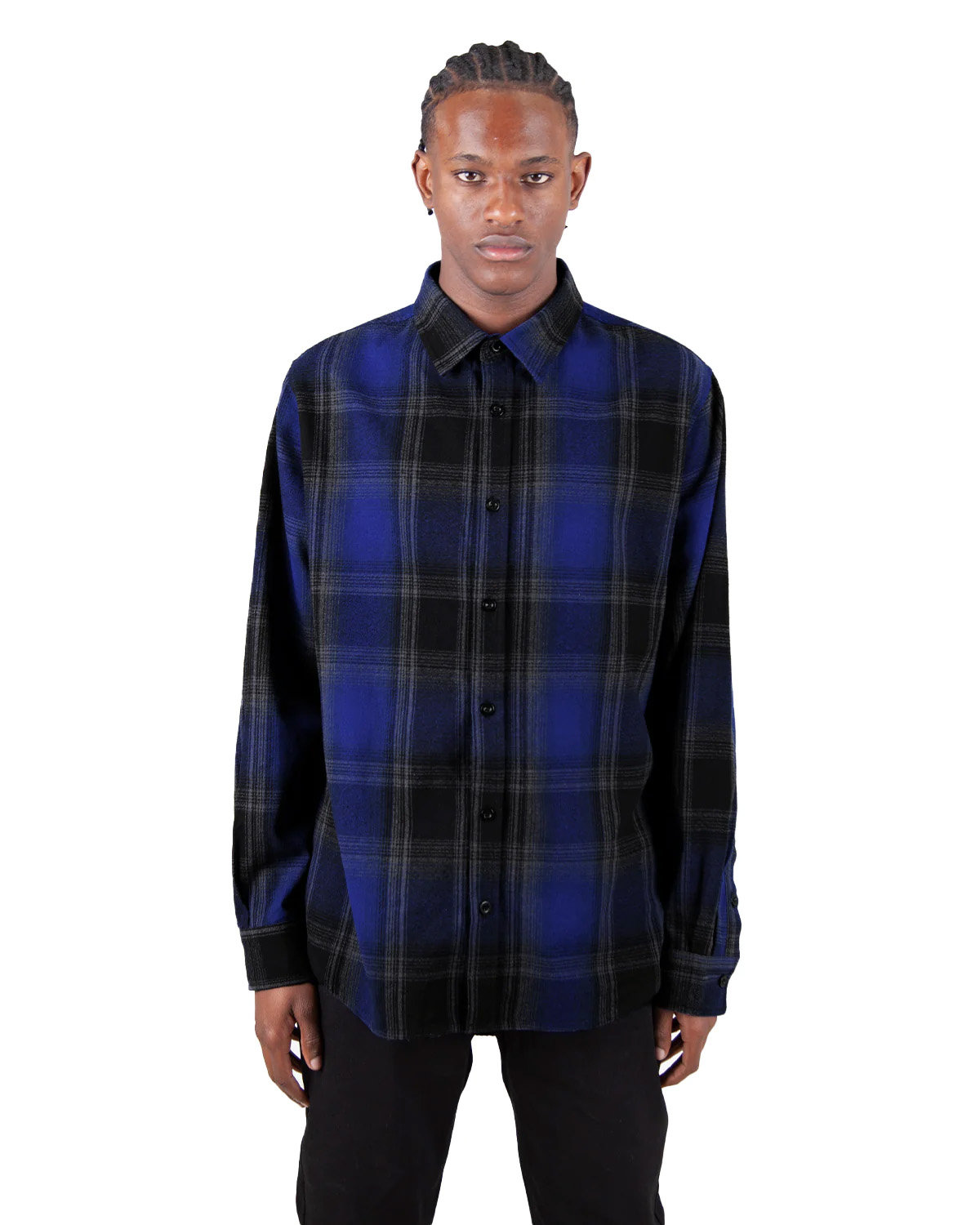 Shaka Wear SHHFS Men's Plaid Flannel Overshirt