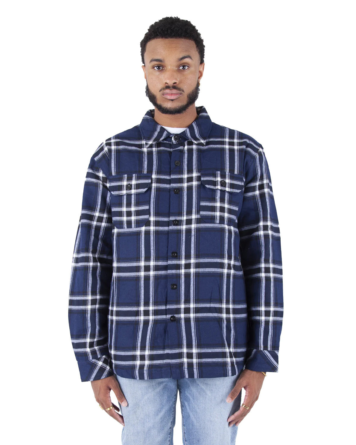 Shaka Wear SHPFJ Men's Plaid Flannel Jacket