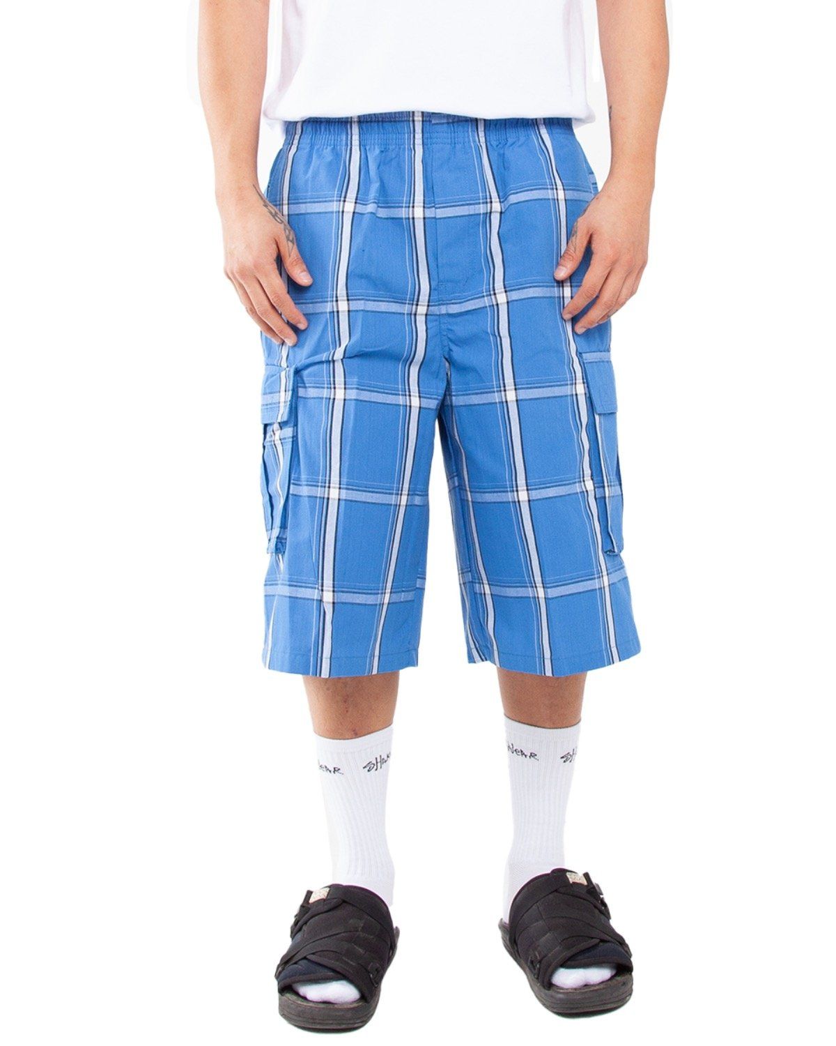 Shaka Wear SHSP Unisex Plaid Shorts
