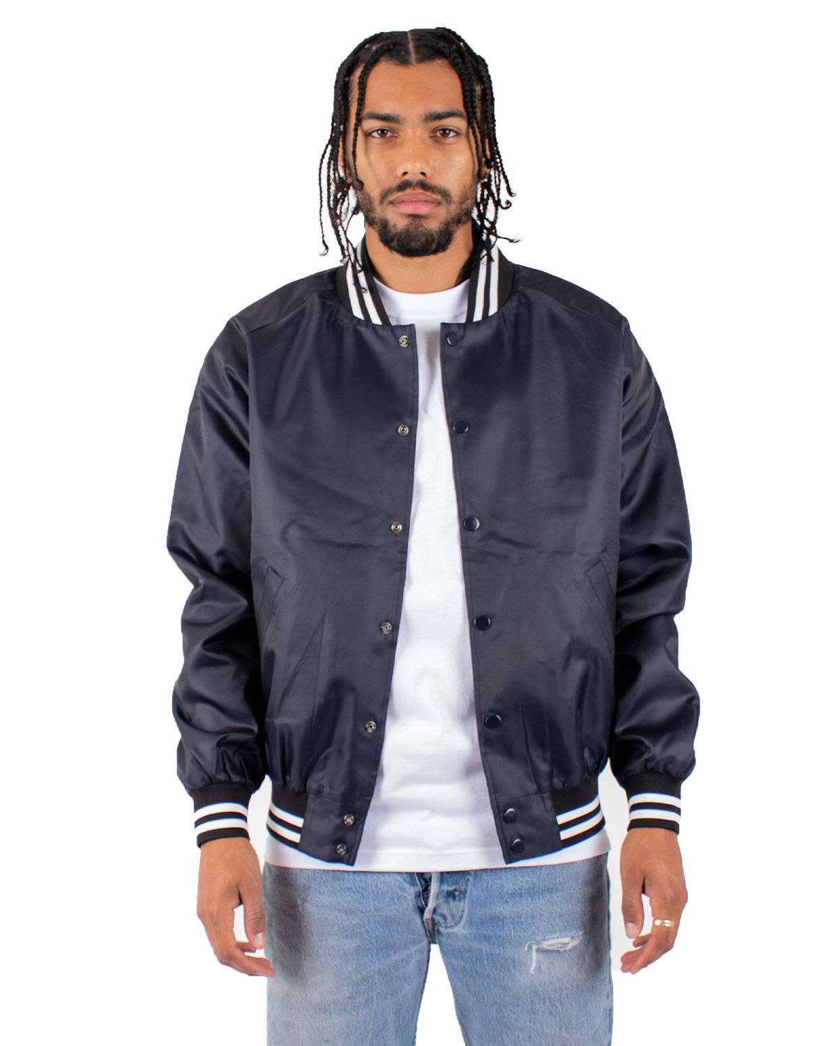 Shaka Wear SHVBJ Men's Varsity Bomber Jacket