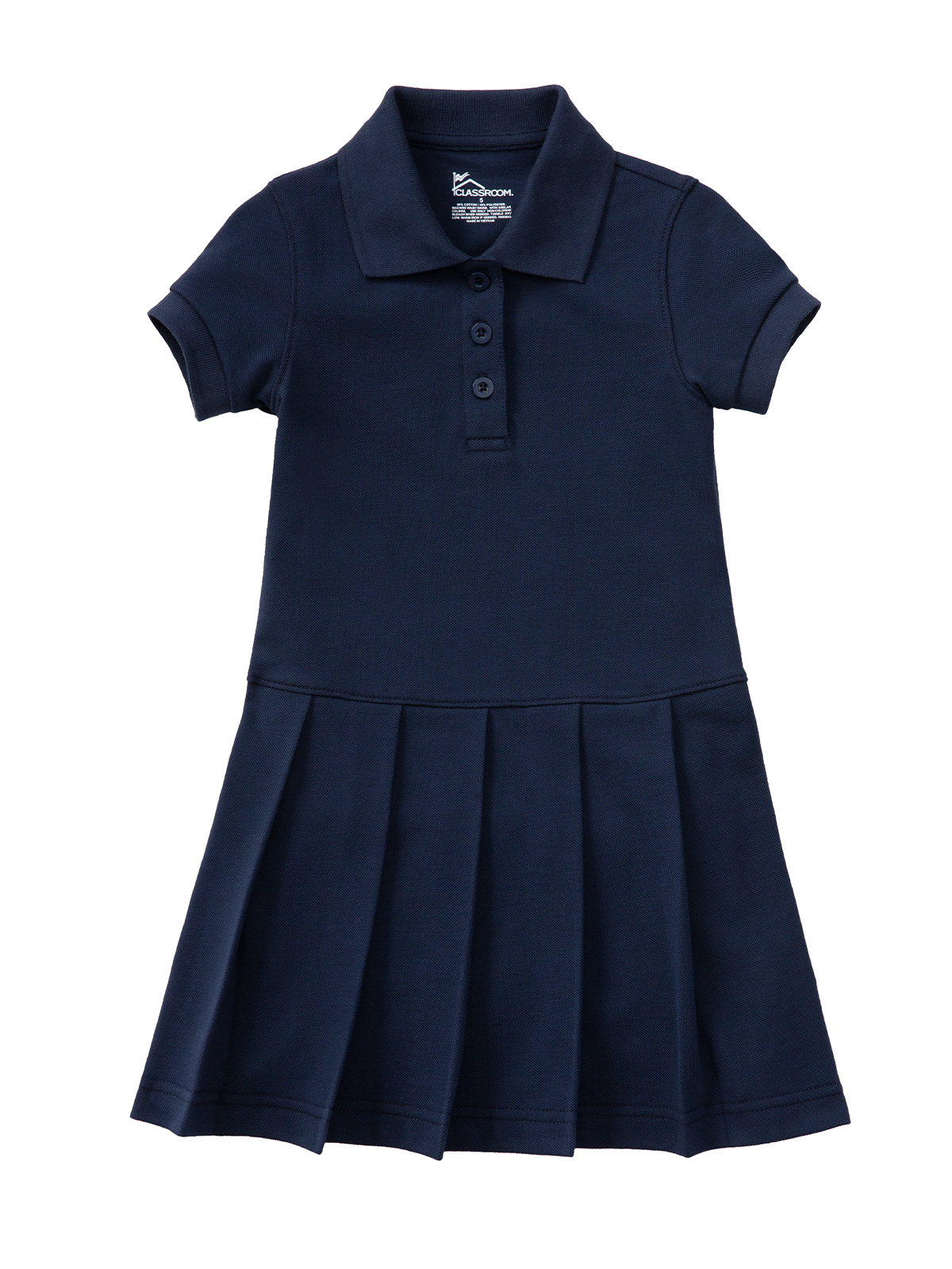Classroom Uniforms 54121 Girls' Pique Polo Dress for Children